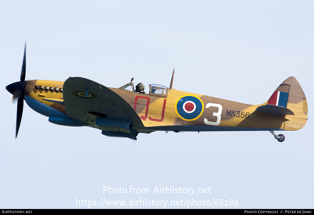 Aircraft Photo of MK356 | Supermarine 361 Spitfire F9E | UK - Air Force | AirHistory.net #68289