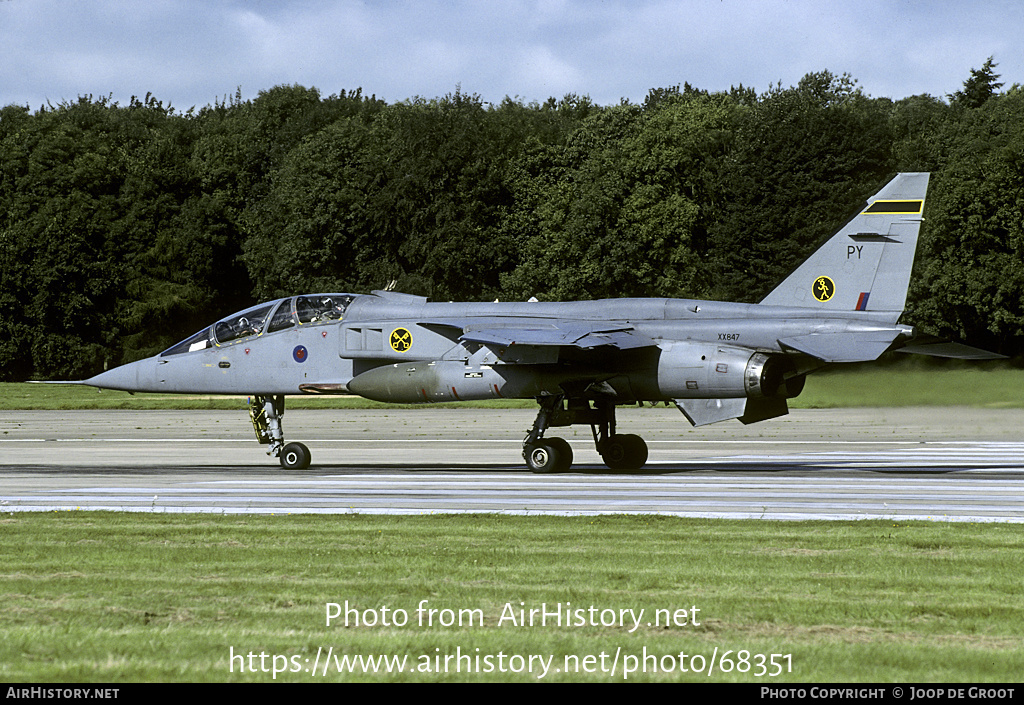 Aircraft Photo of XX847 | Sepecat Jaguar T4 | UK - Air Force | AirHistory.net #68351