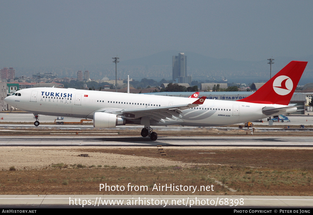 Aircraft Photo of TC-JND | Airbus A330-203 | Turkish Airlines | AirHistory.net #68398