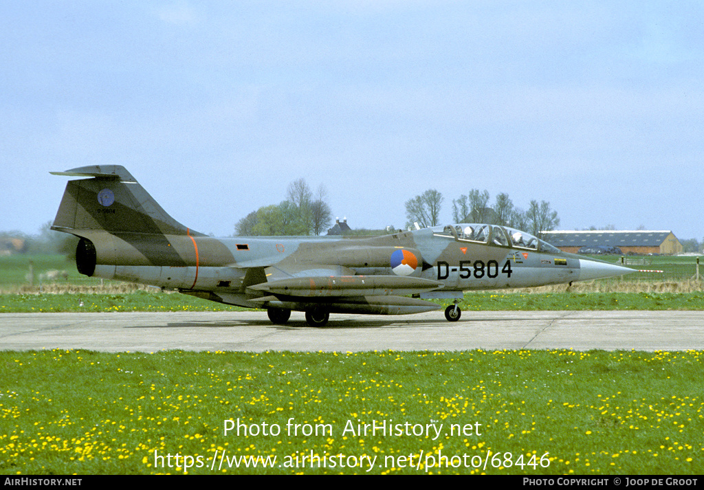 Aircraft Photo of D-5804 | Lockheed TF-104G Starfighter | Netherlands - Air Force | AirHistory.net #68446