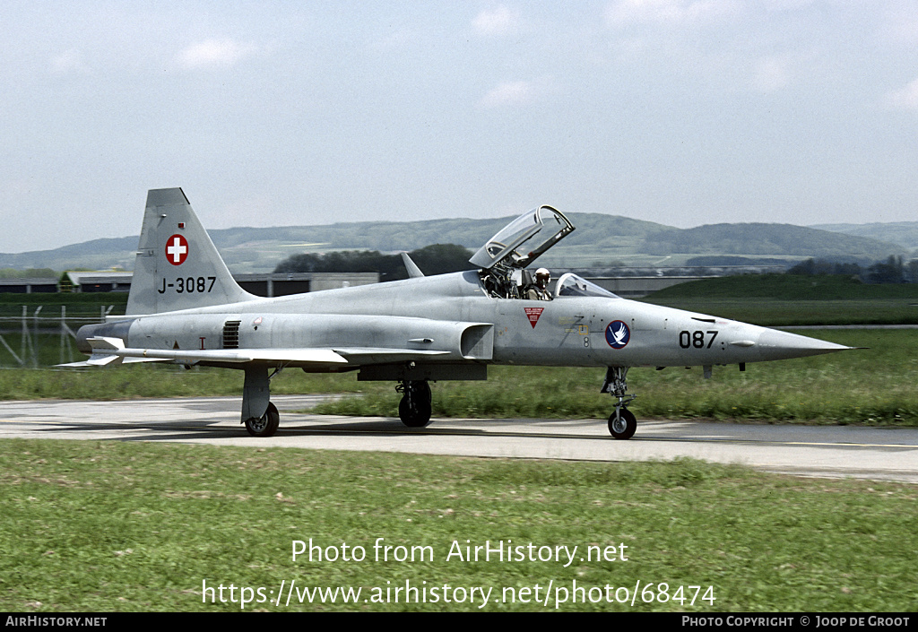 Aircraft Photo of J-3087 | Northrop F-5E Tiger II | Switzerland - Air Force | AirHistory.net #68474