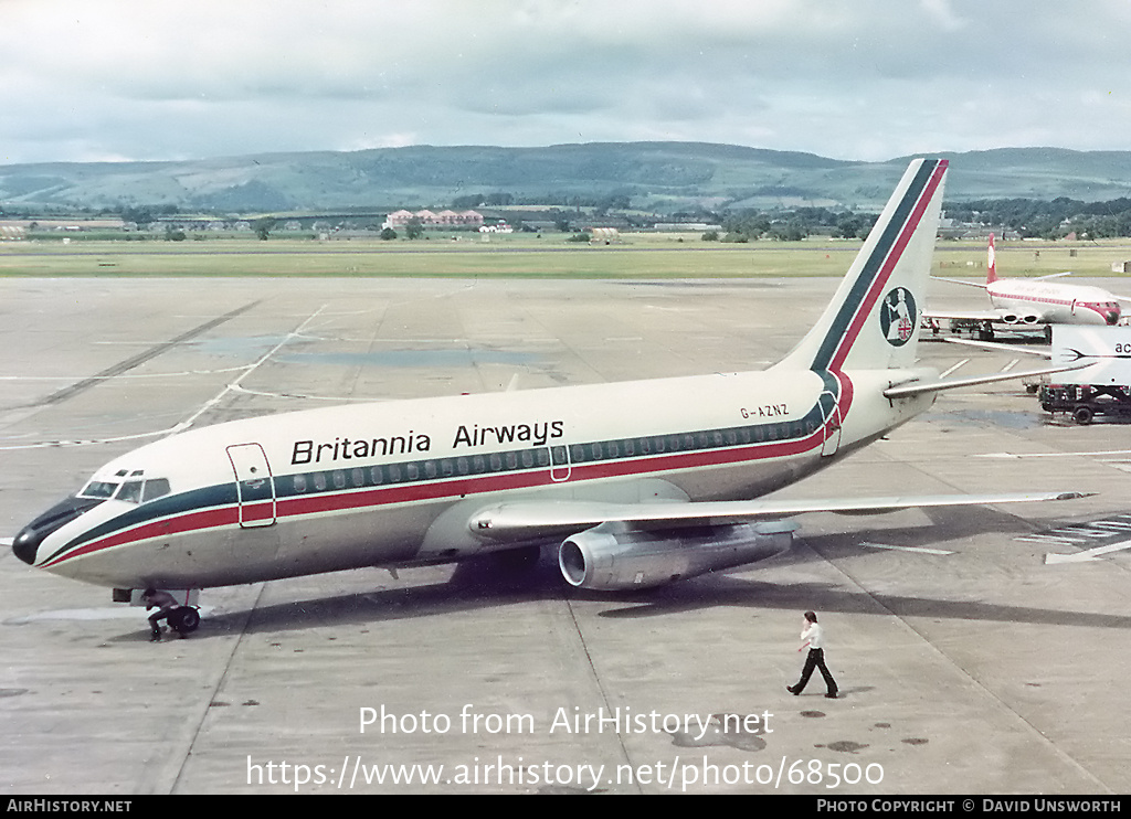 Aircraft Photo of G-AZNZ | Boeing 737-222 | Britannia Airways | AirHistory.net #68500