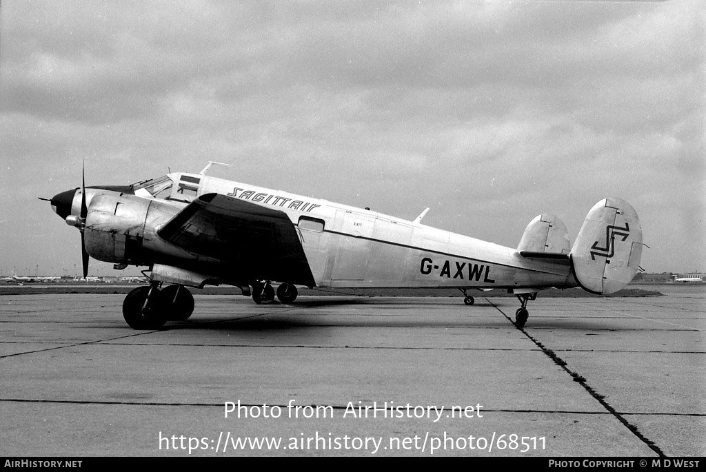 Aircraft Photo of G-AXWL | Beech D18S | Sagittair | AirHistory.net #68511