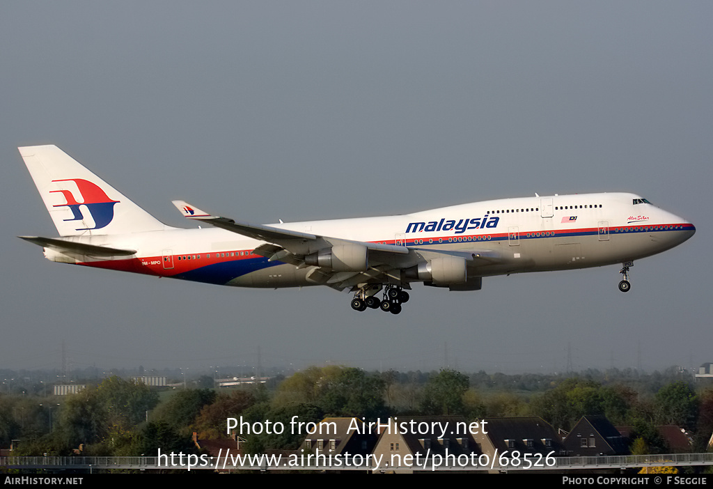 Aircraft Photo of 9M-MPO | Boeing 747-4H6 | Malaysia Airlines | AirHistory.net #68526