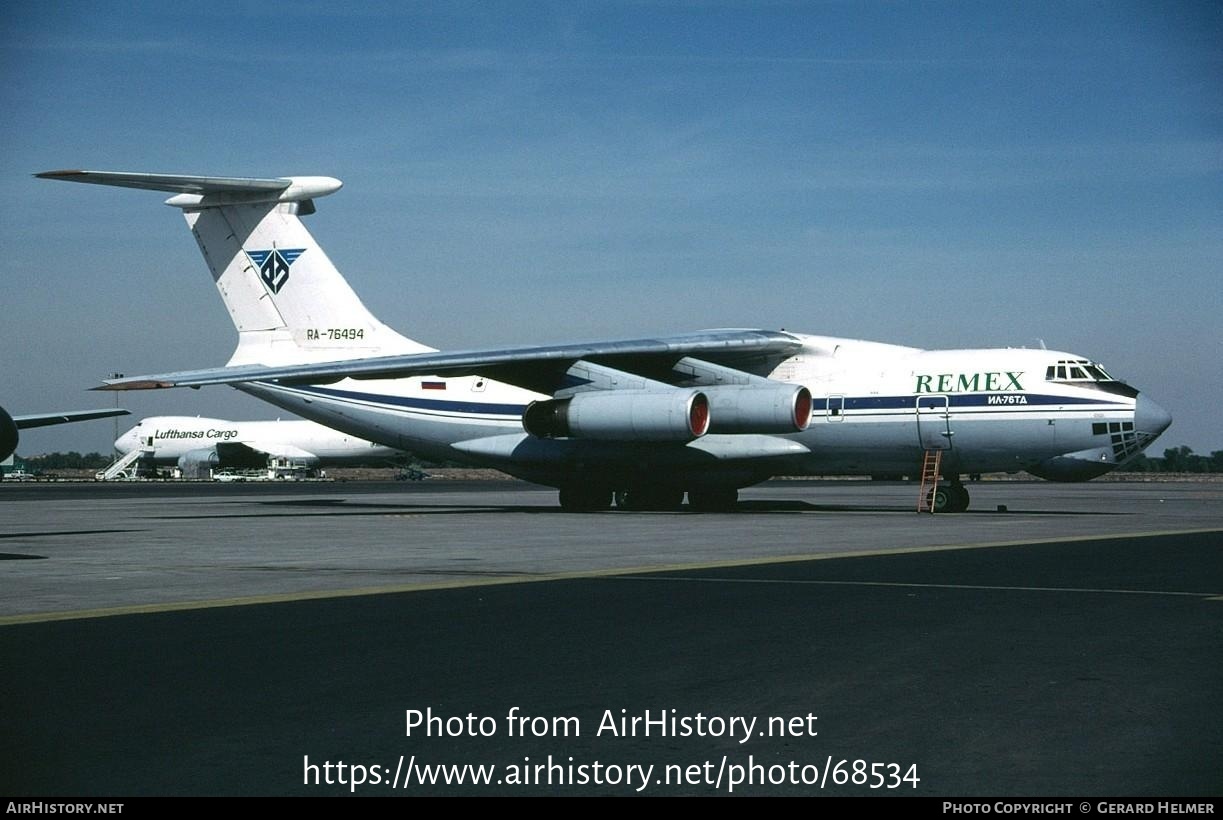 Aircraft Photo of RA-76494 | Ilyushin Il-76TD | Remex - Remont Exploitation | AirHistory.net #68534