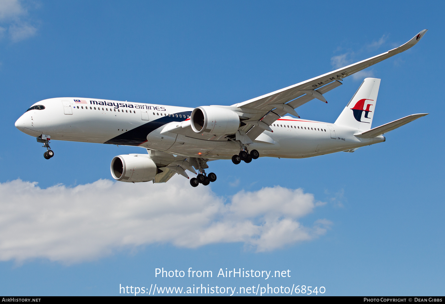 Aircraft Photo of 9M-MAE | Airbus A350-941 | Malaysia Airlines | AirHistory.net #68540