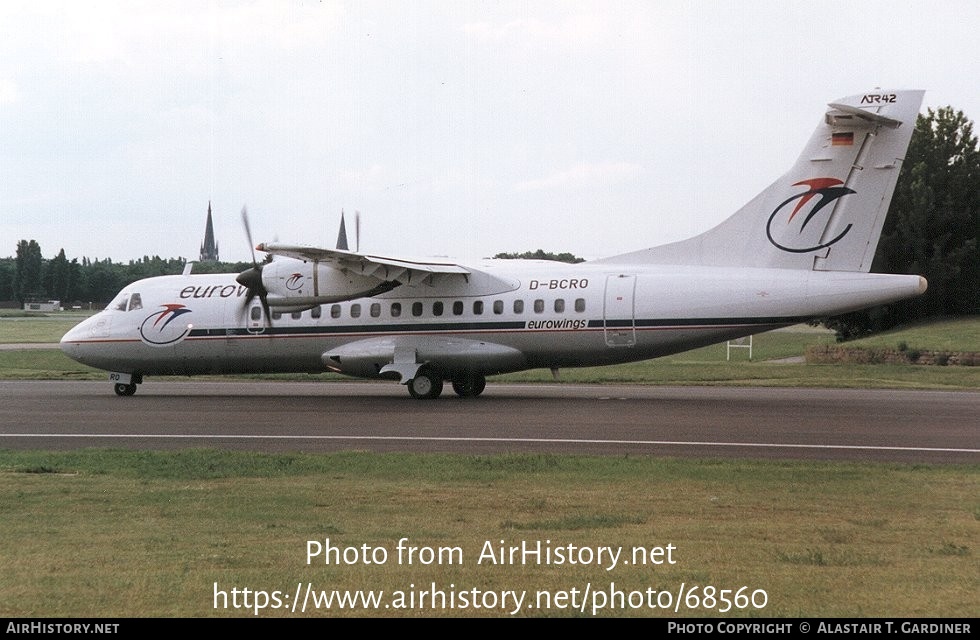 Aircraft Photo of D-BCRO | ATR ATR-42-300QC | Eurowings | AirHistory.net #68560