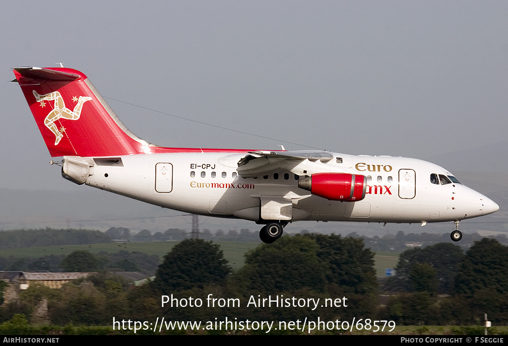 Aircraft Photo of EI-CPJ | British Aerospace Avro 146-RJ70 | EuroManx | AirHistory.net #68579