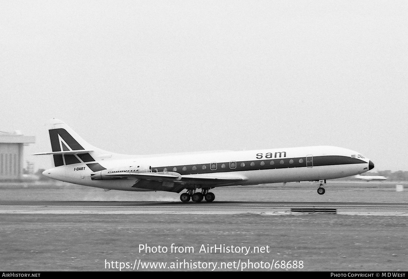 Aircraft Photo of I-DABT | Sud SE-210 Caravelle VI-N | Società Aerea Mediterranea - SAM | AirHistory.net #68688