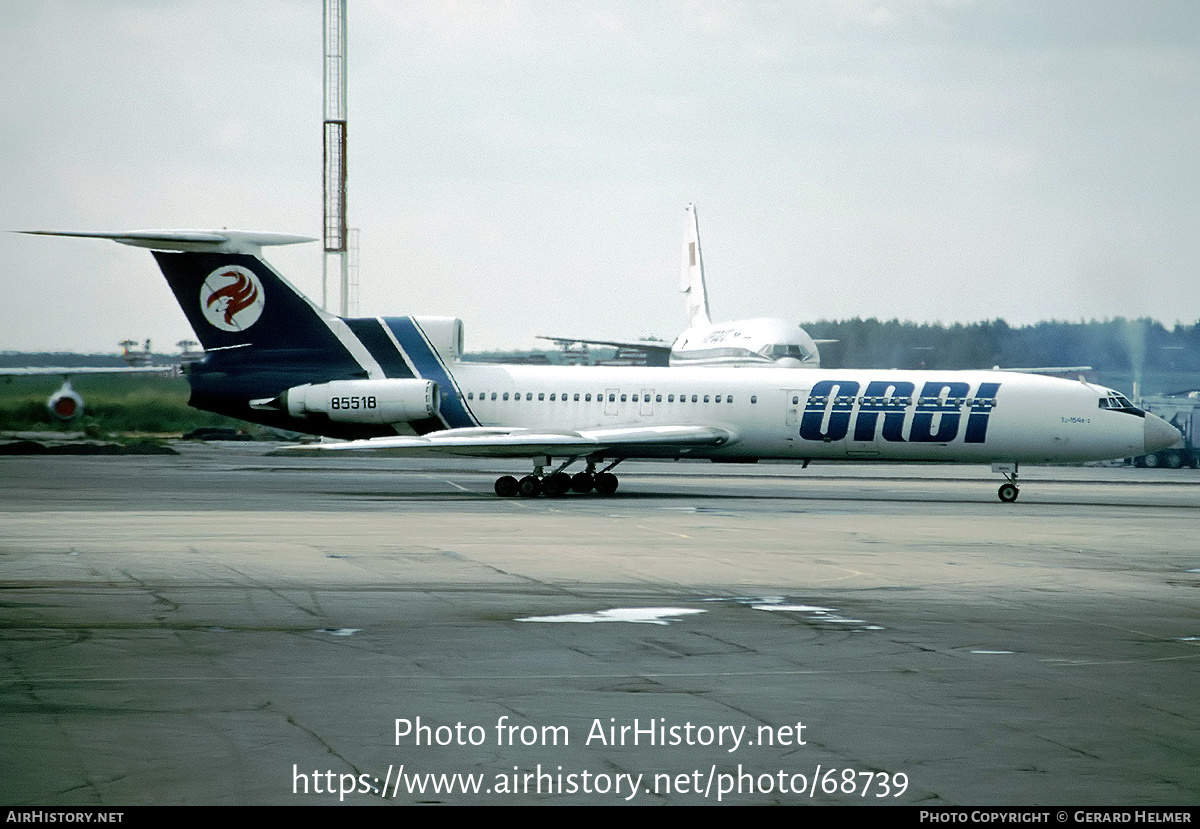 Aircraft Photo of 85518 | Tupolev Tu-154B-2 | Orbi - Georgian Airways | AirHistory.net #68739