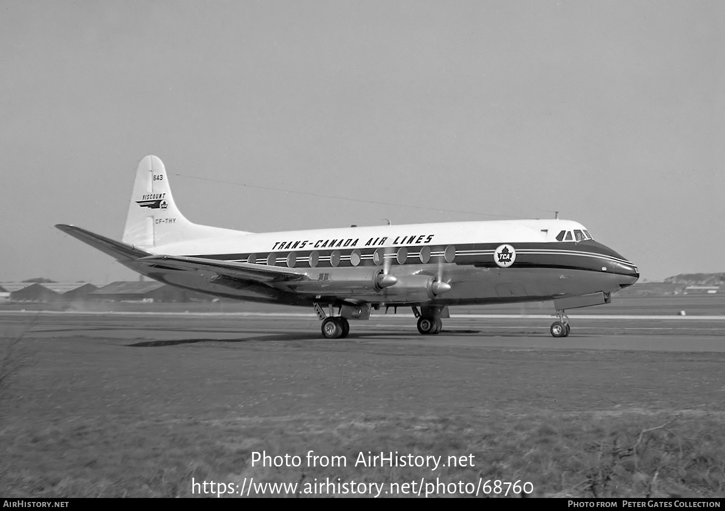 Aircraft Photo of CF-THY | Vickers 757 Viscount | Trans-Canada Air Lines - TCA | AirHistory.net #68760