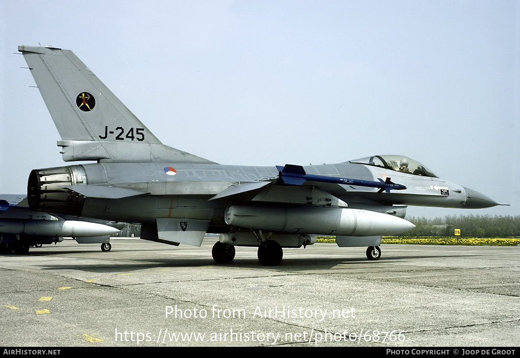 Aircraft Photo of J-245 | General Dynamics F-16A Fighting Falcon | Netherlands - Air Force | AirHistory.net #68766