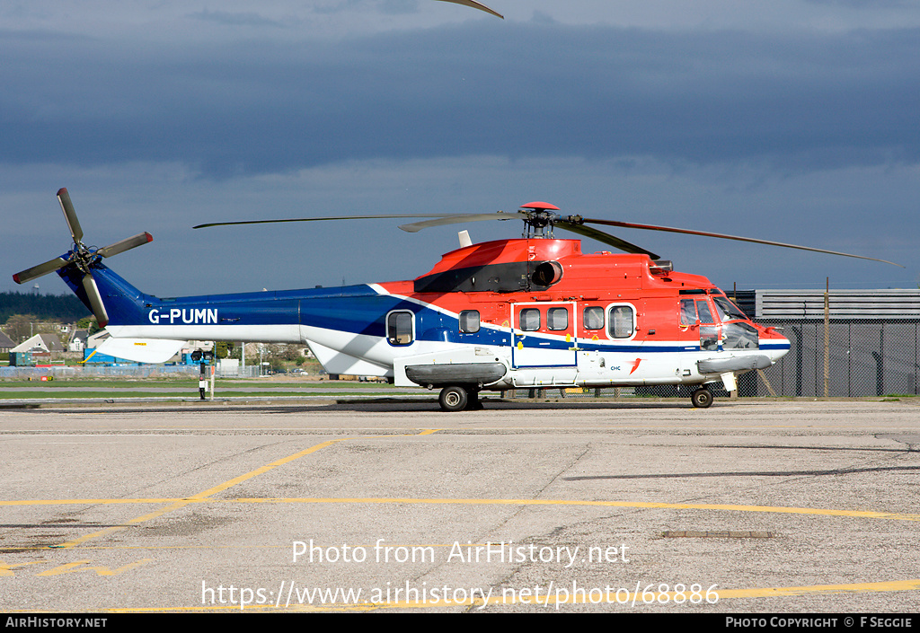 Aircraft Photo of G-PUMN | Eurocopter AS-332L2 Super Puma Mk2 | CHC Helicopters | AirHistory.net #68886