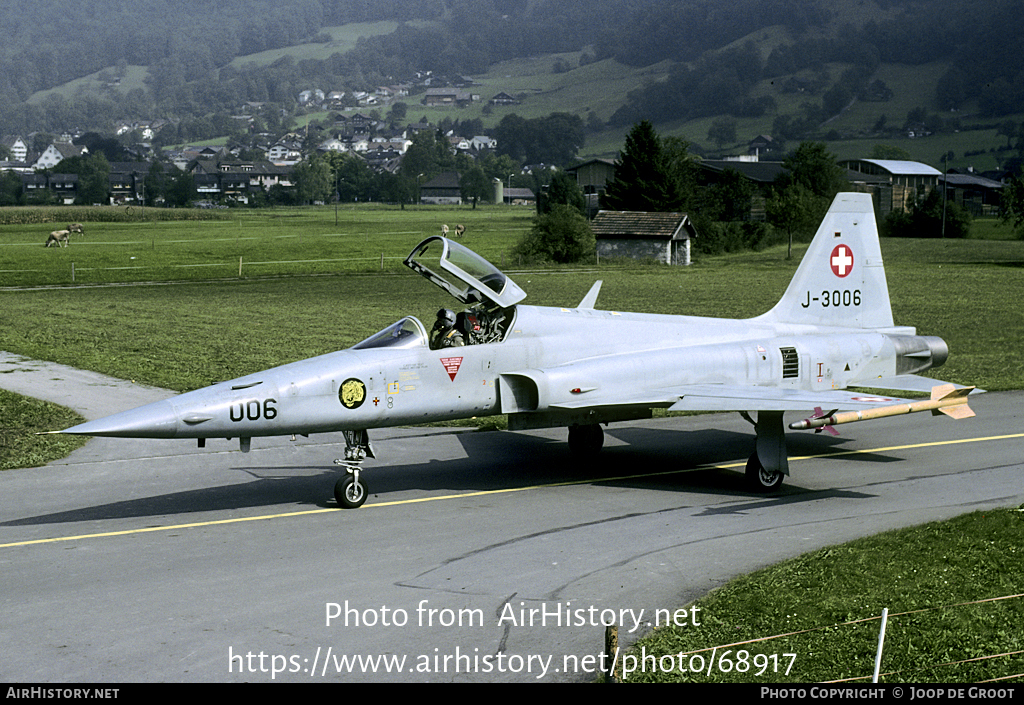 Aircraft Photo of J-3006 | Northrop F-5E Tiger II | Switzerland - Air Force | AirHistory.net #68917