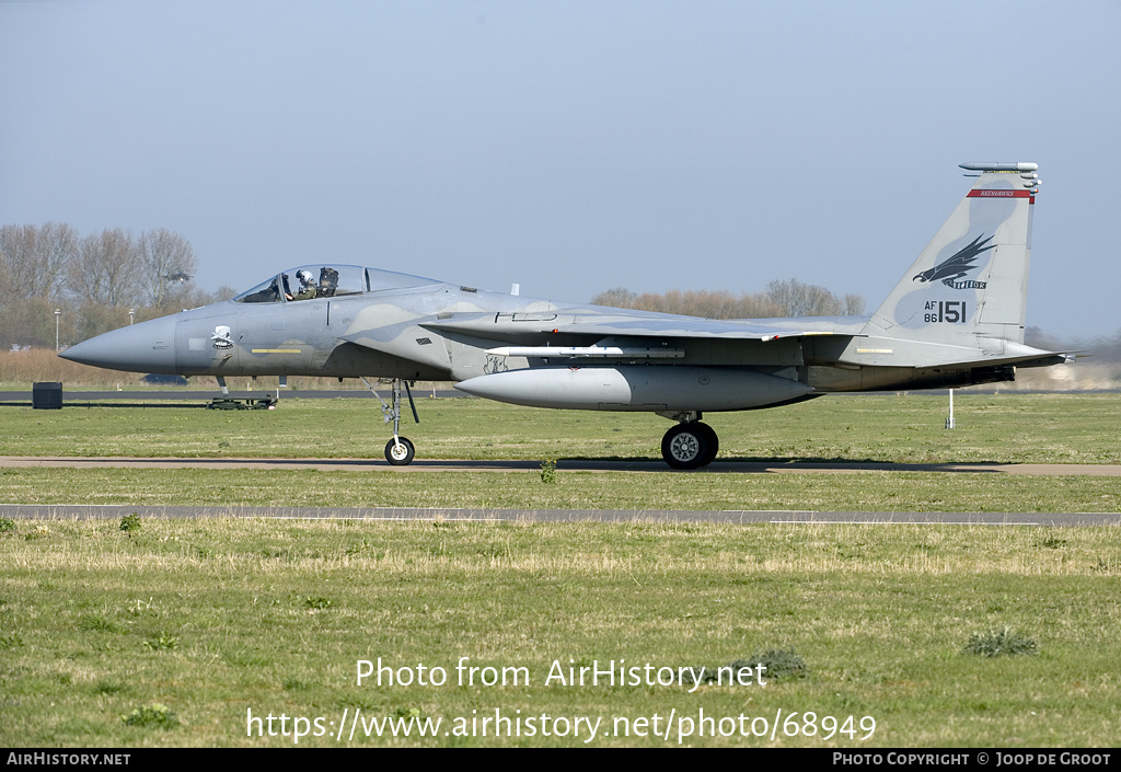 Aircraft Photo of 86-0151 / AF86-151 | McDonnell Douglas F-15C Eagle | USA - Air Force | AirHistory.net #68949