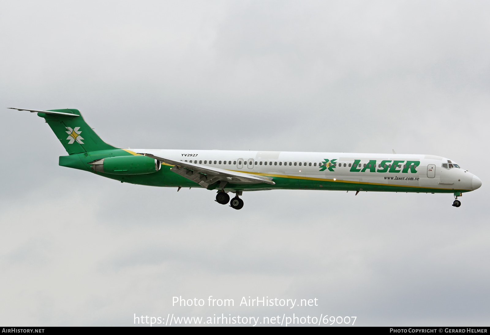 Aircraft Photo of YV2927 | McDonnell Douglas MD-82 (DC-9-82) | LASER Airlines - Líneas Aéreas de Servicio Ejecutivo Regional | AirHistory.net #69007