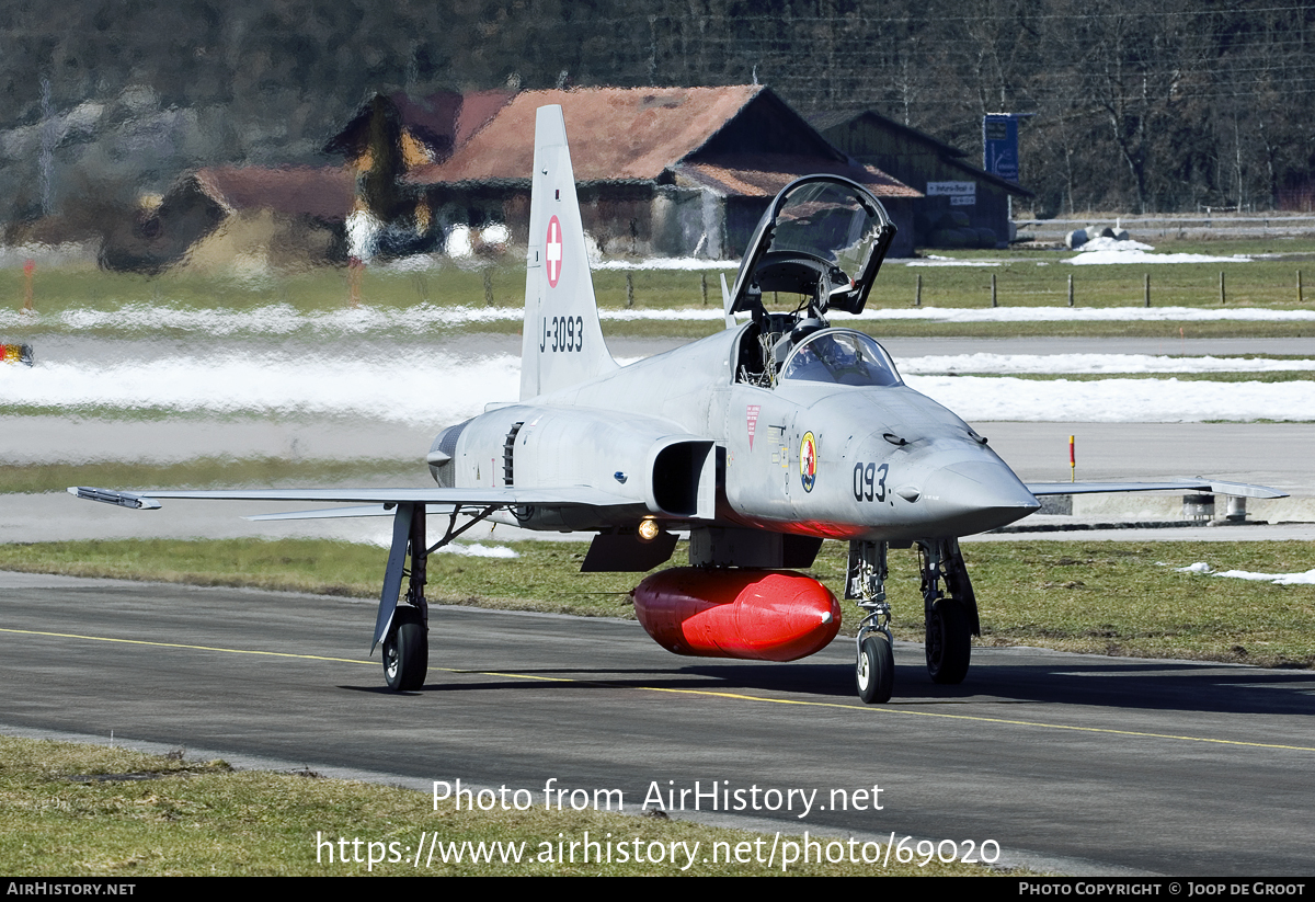 Aircraft Photo of J-3093 | Northrop F-5E Tiger II | Switzerland - Air Force | AirHistory.net #69020