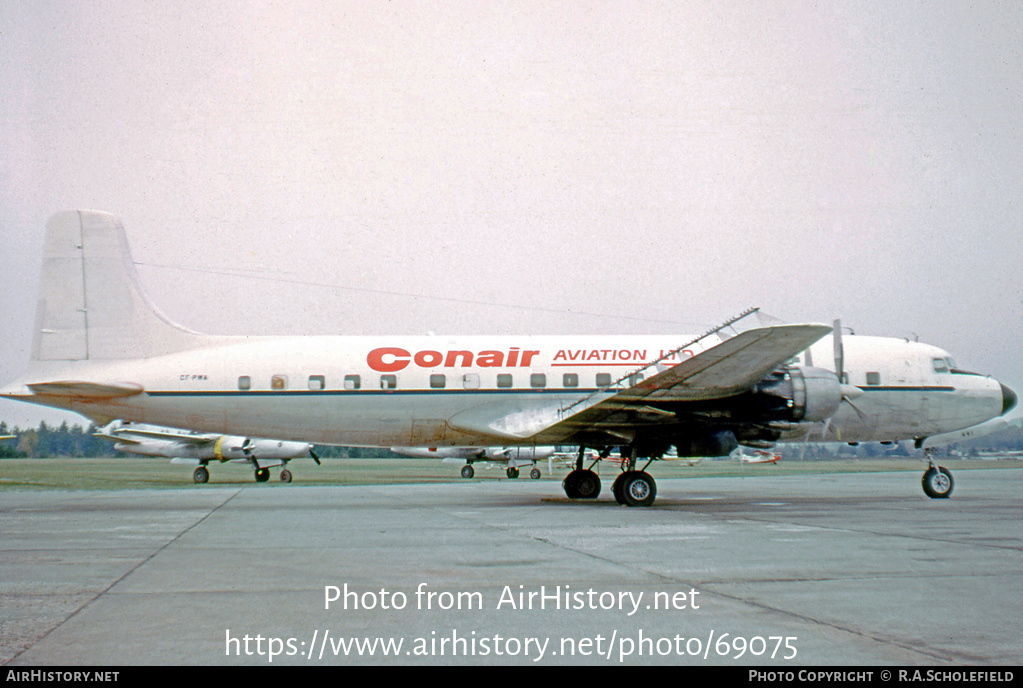 Aircraft Photo of CF-PWA | Douglas DC-6B | Conair Aviation | AirHistory.net #69075