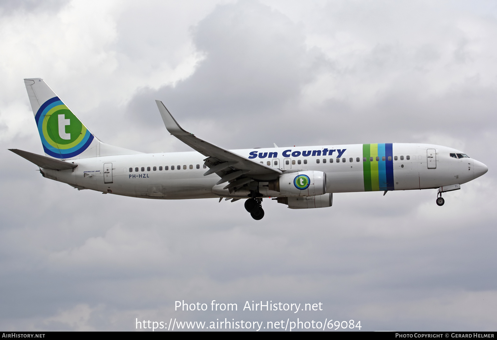 Aircraft Photo of PH-HZL | Boeing 737-8K2 | Sun Country Airlines | AirHistory.net #69084