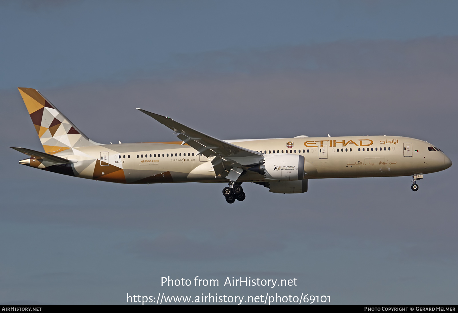 Aircraft Photo of A6-BLF | Boeing 787-9 Dreamliner | Etihad Airways | AirHistory.net #69101