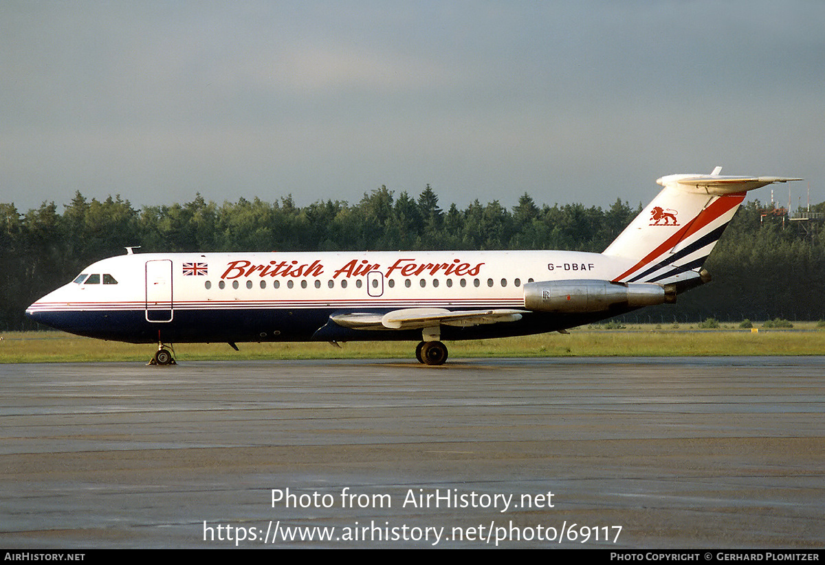 Aircraft Photo of G-DBAF | BAC 111-201AC One-Eleven | British Air Ferries - BAF | AirHistory.net #69117