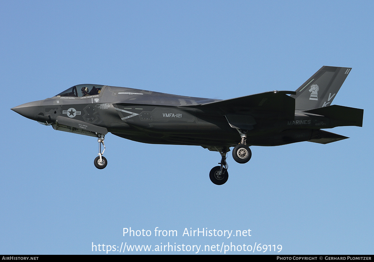 Aircraft Photo of 168729 | Lockheed Martin F-35B Lightning II | USA - Marines | AirHistory.net #69119