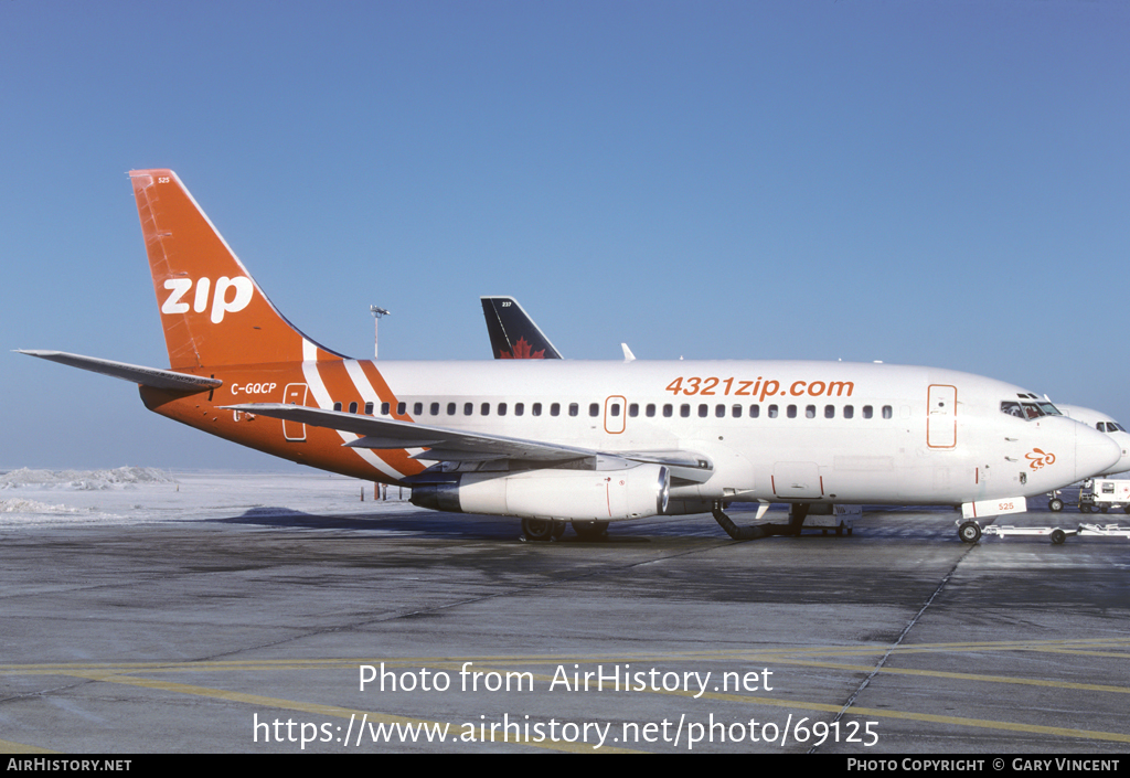 Aircraft Photo of C-GQCP | Boeing 737-217/Adv | Zip Air | AirHistory.net #69125