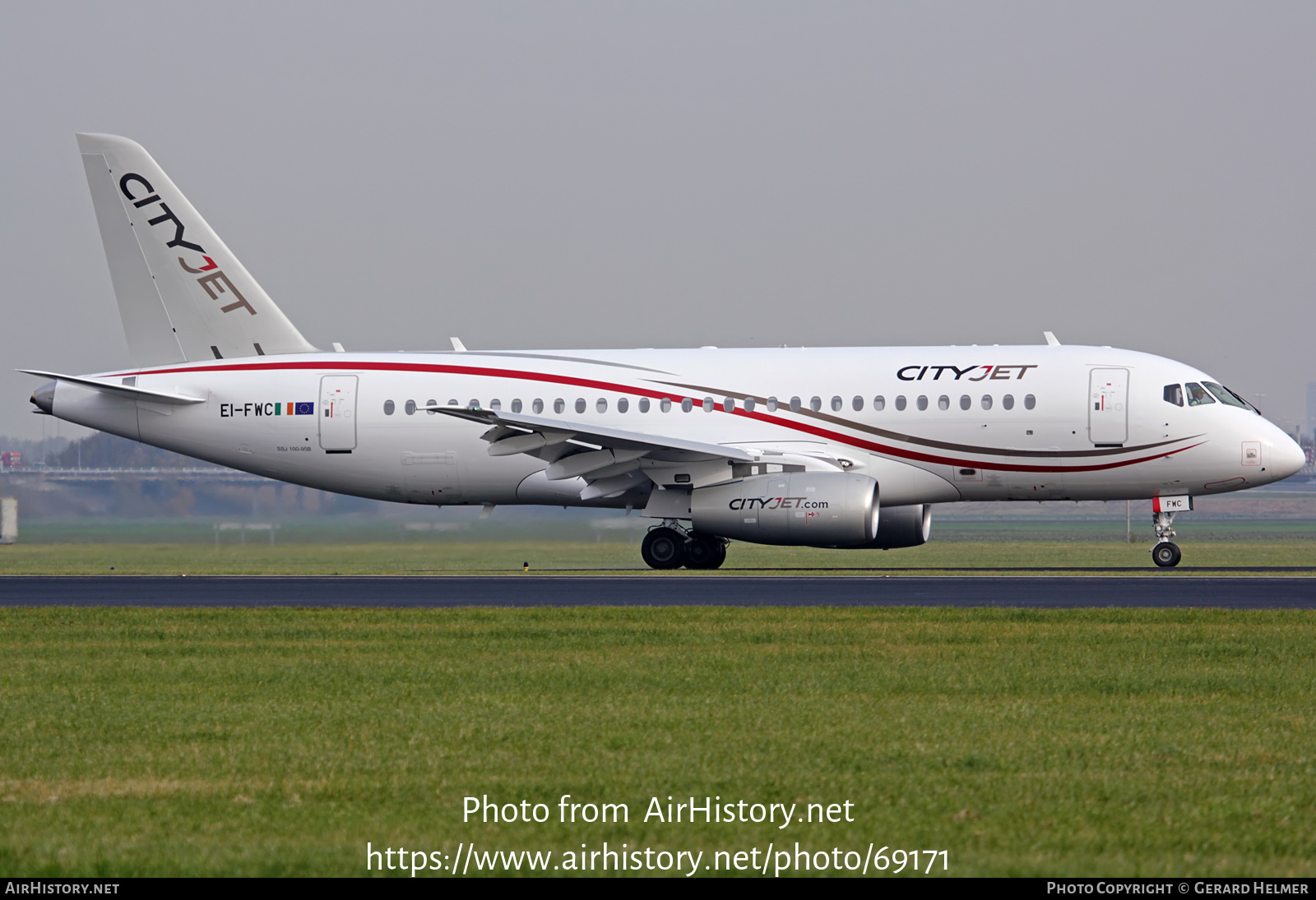 Aircraft Photo of EI-FWC | Sukhoi SSJ-100-95B Superjet 100 (RRJ-95B) | CityJet | AirHistory.net #69171