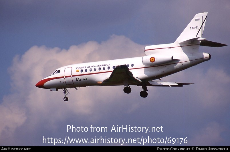 Aircraft Photo of T18-2 | Dassault Falcon 900 | Spain - Air Force | AirHistory.net #69176