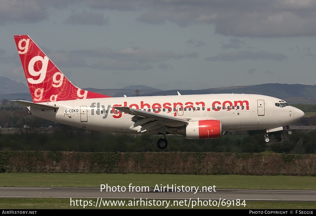 Aircraft Photo of G-CDKD | Boeing 737-683 | Flyglobespan | AirHistory.net #69184