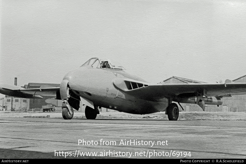 Aircraft Photo of WK418 | De Havilland D.H. 112 Venom FB1 | UK - Air Force | AirHistory.net #69194