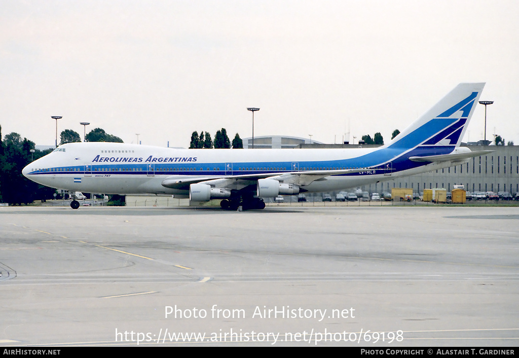 Aircraft Photo of LV-MLR | Boeing 747-287B | Aerolíneas Argentinas | AirHistory.net #69198