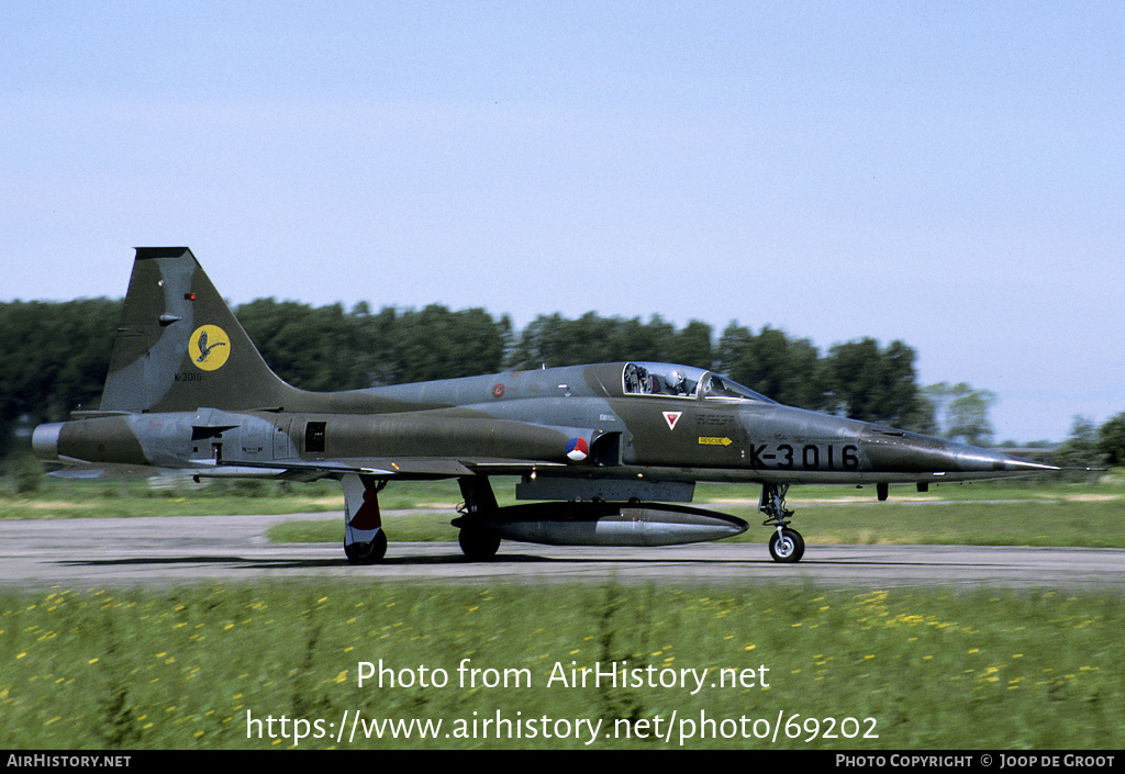 Aircraft Photo of K-3016 | Canadair NF-5A | Netherlands - Air Force | AirHistory.net #69202