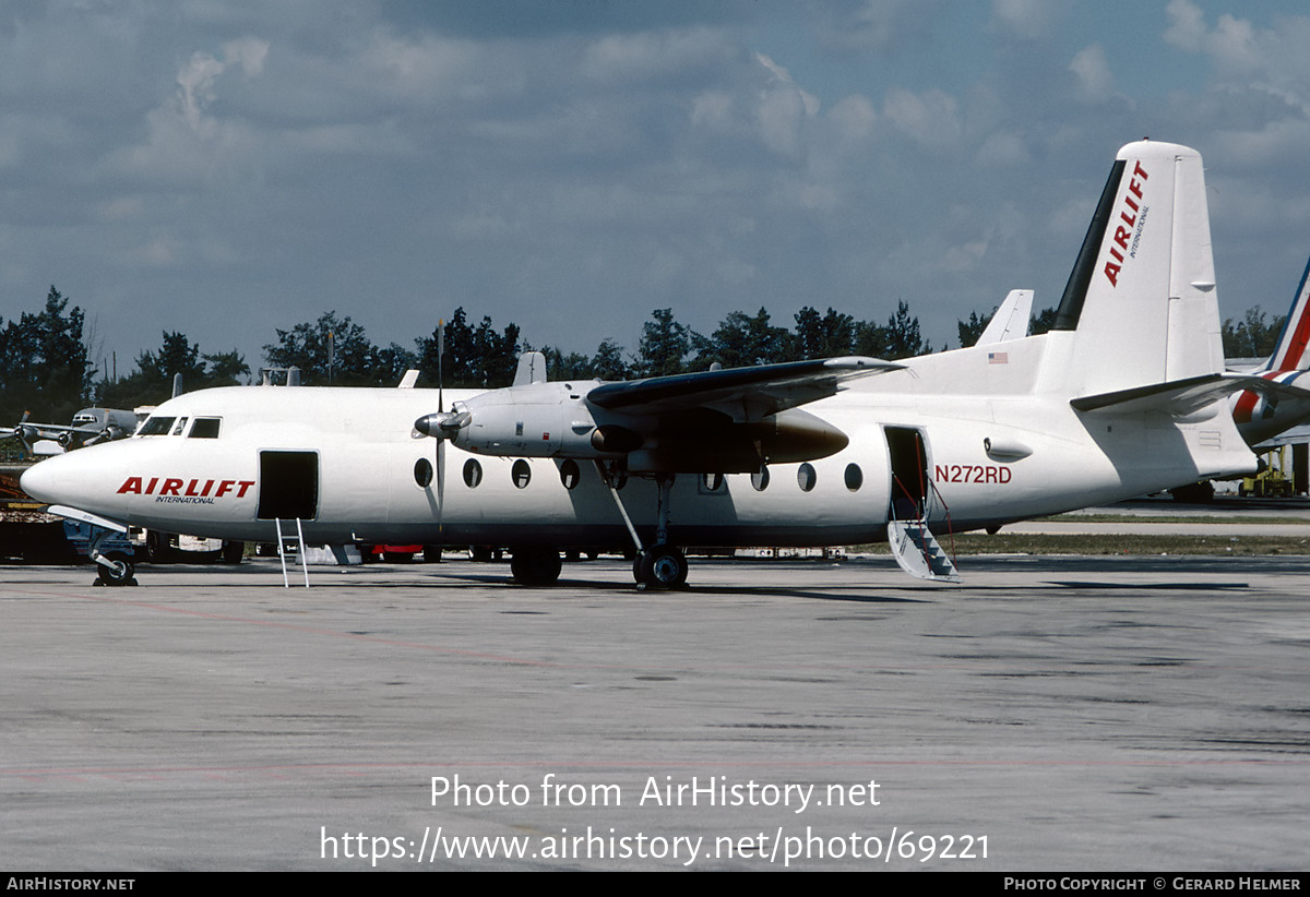 Aircraft Photo of N272RD | Fairchild F-27 | Airlift International | AirHistory.net #69221