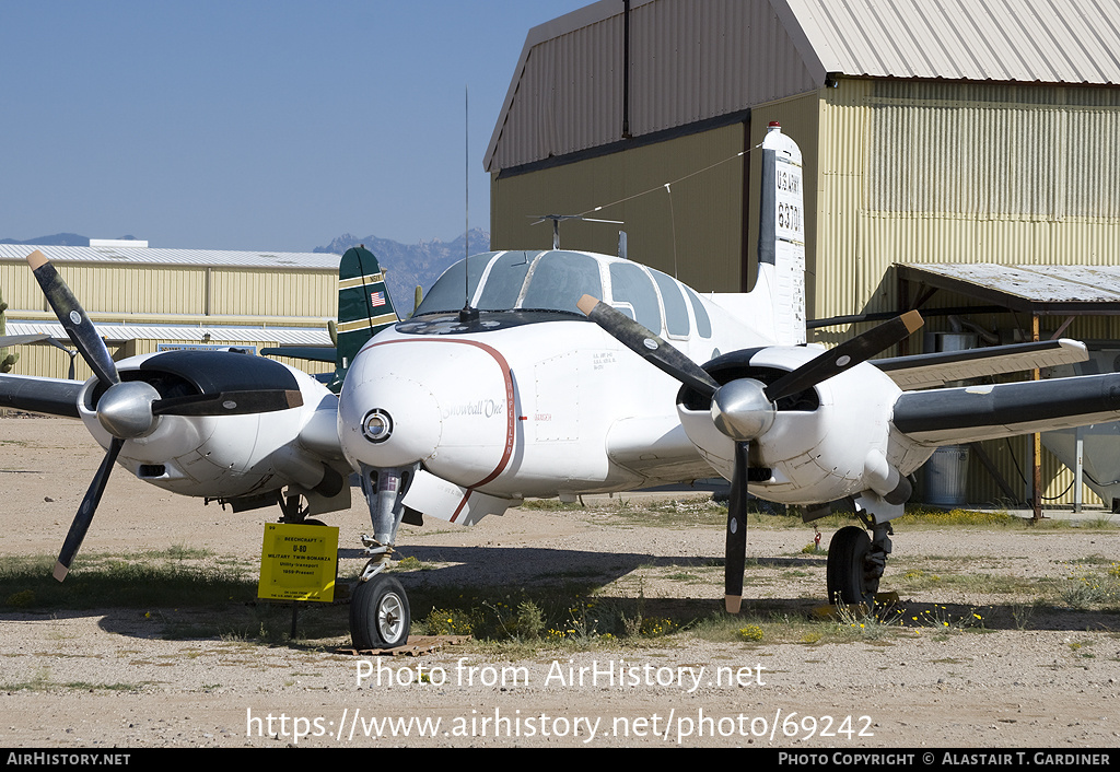 Aircraft Photo of 56-3701 / 63701 | Beech U-8D Seminole (50) | USA - Army | AirHistory.net #69242