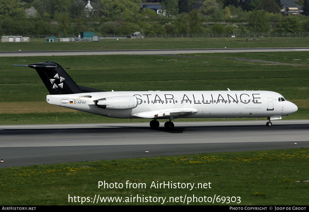 Aircraft Photo of D-AFKF | Fokker 100 (F28-0100) | Contact Air | AirHistory.net #69303