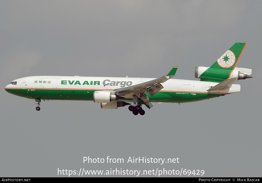 Aircraft Photo of B-16101 | McDonnell Douglas MD-11/F | EVA Air Cargo | AirHistory.net #69429