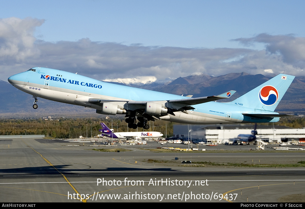 Aircraft Photo of HL7462 | Boeing 747-4B5F/SCD | Korean Air Cargo | AirHistory.net #69437