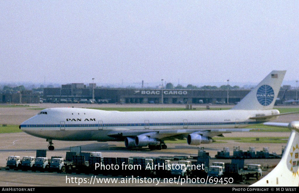 Aircraft Photo of N754PA | Boeing 747-121 | Pan American World Airways - Pan Am | AirHistory.net #69450