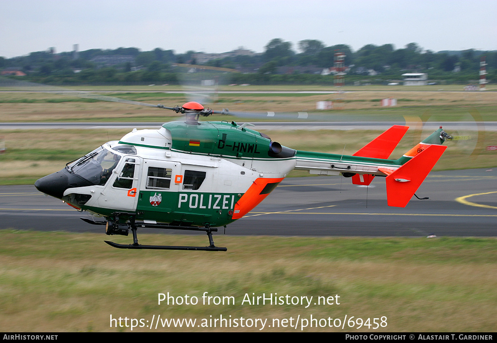 Aircraft Photo of D-HNWL | Eurocopter-Kawasaki BK-117B-2 | Polizei Nordrhein-Westfalen | AirHistory.net #69458