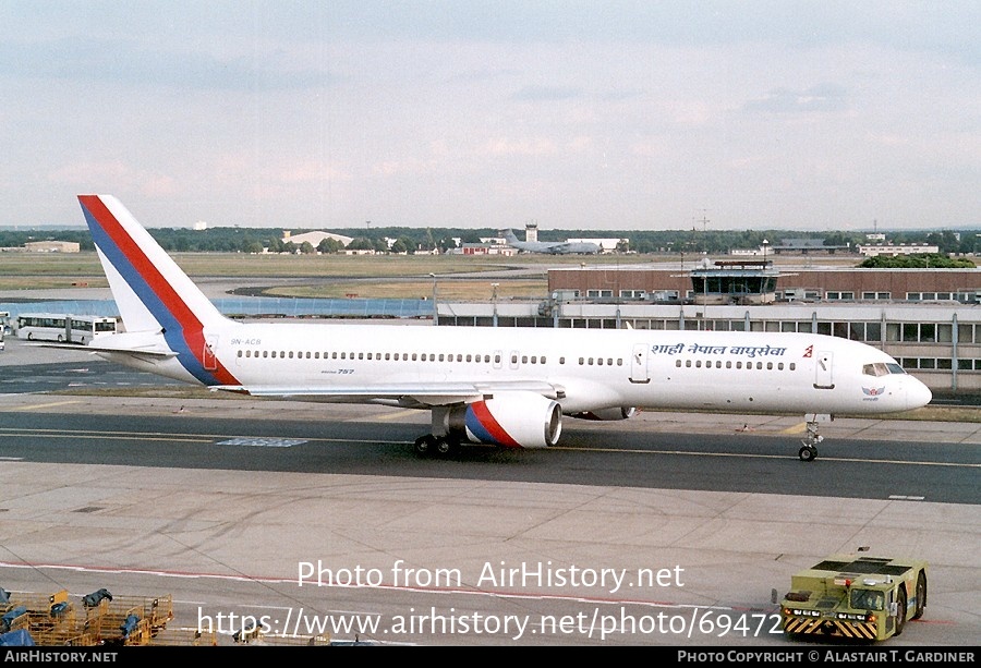 Aircraft Photo of 9N-ACB | Boeing 757-2F8C | Royal Nepal Airlines | AirHistory.net #69472