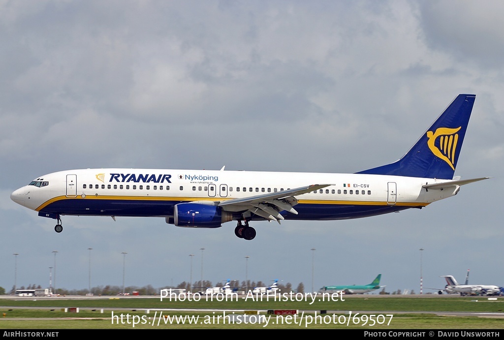 Aircraft Photo of EI-CSV | Boeing 737-8AS | Ryanair | AirHistory.net #69507