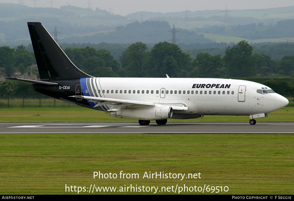 Aircraft Photo of G-CEAI | Boeing 737-229/Adv | European Aircharter - EAL/EAC | AirHistory.net #69510