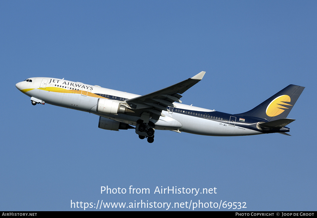 Aircraft Photo of VT-JWJ | Airbus A330-202 | Jet Airways | AirHistory.net #69532