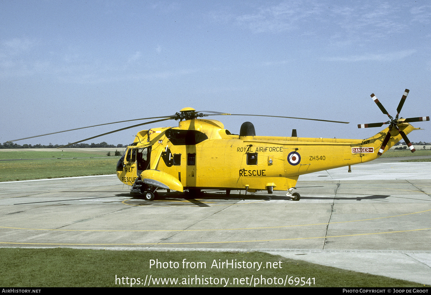Aircraft Photo of ZH540 | Westland WS-61 Sea King HAR3A | UK - Air Force | AirHistory.net #69541