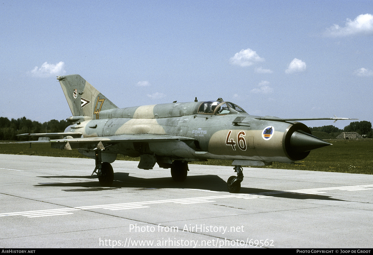 Aircraft Photo of 46 | Mikoyan-Gurevich MiG-21bis | Hungary - Air Force | AirHistory.net #69562