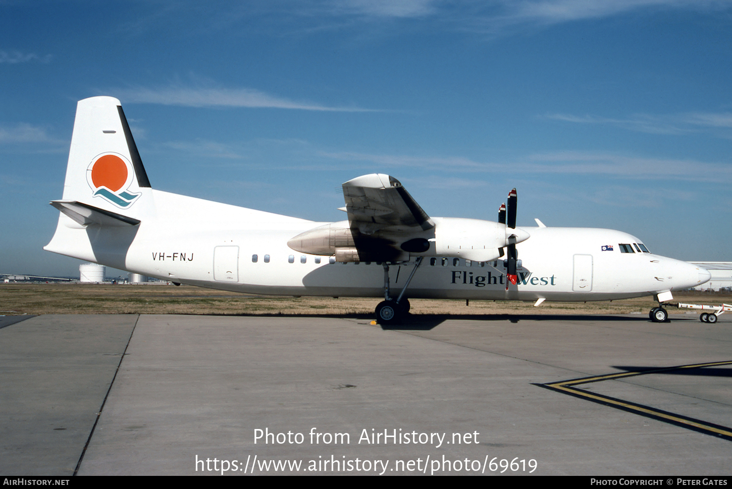 Aircraft Photo of VH-FNJ | Fokker 50 | Flight West Airlines | AirHistory.net #69619