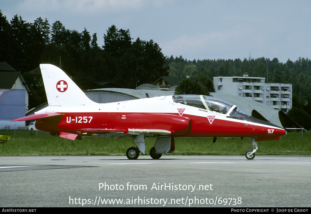 Aircraft Photo of U-1257 | British Aerospace Hawk 66 | Switzerland - Air Force | AirHistory.net #69738