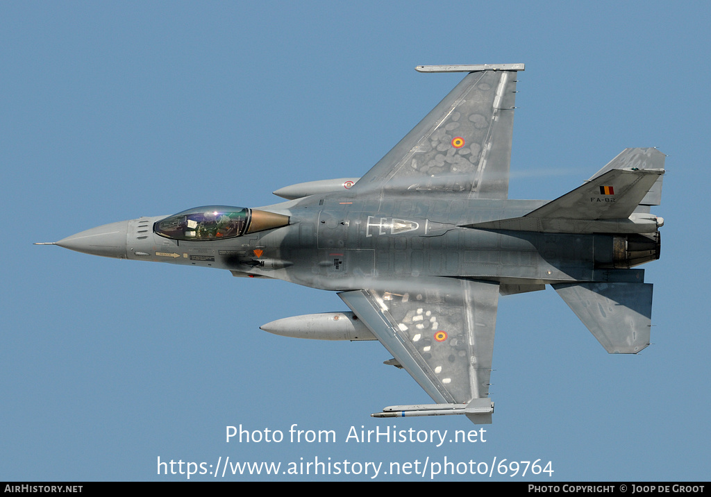 Aircraft Photo of FA-82 | General Dynamics F-16AM Fighting Falcon | Belgium - Air Force | AirHistory.net #69764