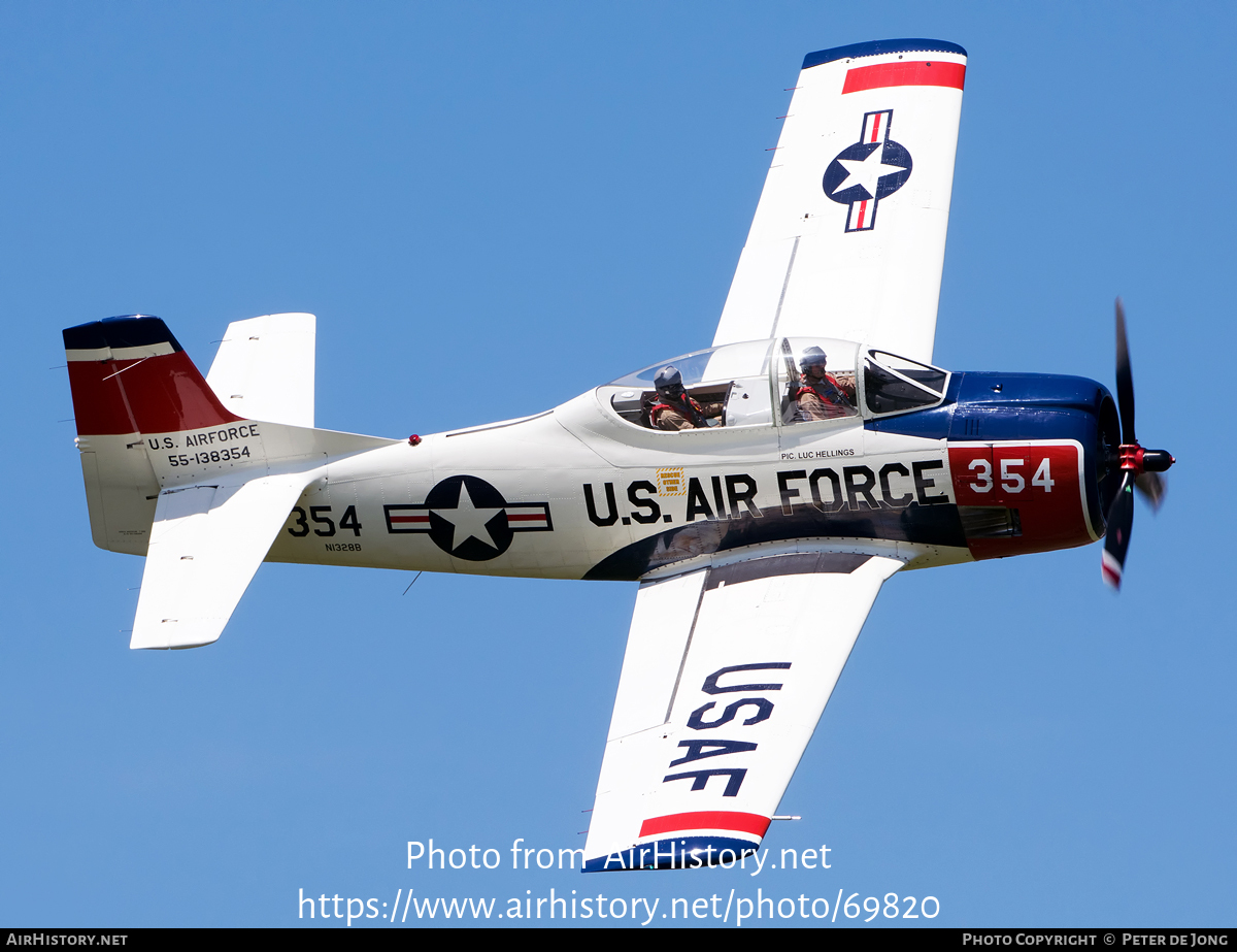 Aircraft Photo of N1328B / 55-138354 | North American T-28B Trojan | USA - Air Force | AirHistory.net #69820